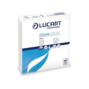 lucart serviette ouate 2 plis 38x38 cm blanche