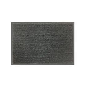 tapis anti poussieres assouan gris anthracite 130 cm