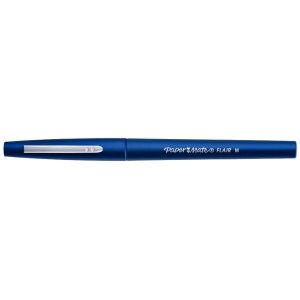 stylo feutre bleu papermate avec bouchon