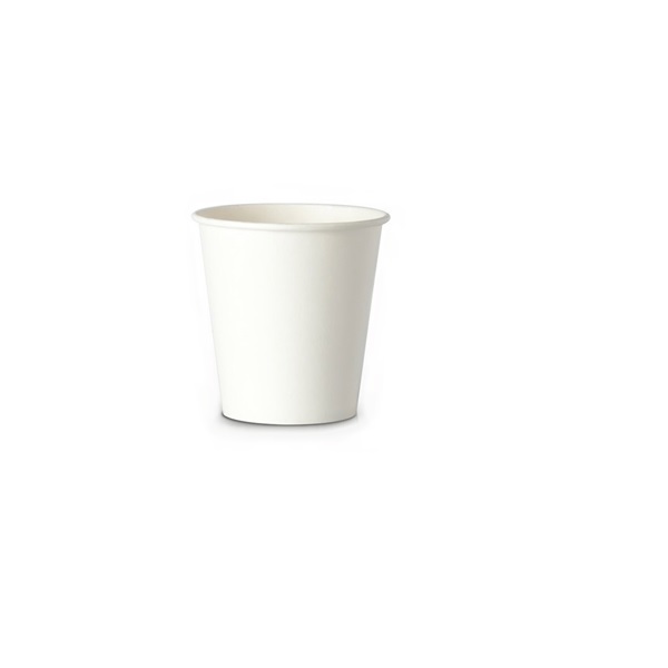 Gobelet café en carton blanc recyclable –