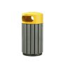 poubelle exterieure ecologique zeno etik 40 litres jaune
