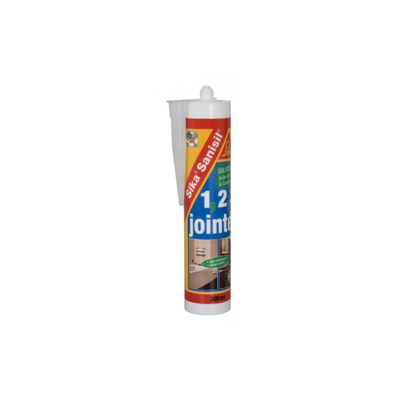 Joint Silicone Blanc SIKA SANISIL Cartouche 300 ml