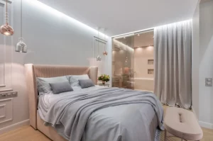 lit dans une chambre
