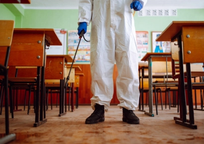 désinfection salle de classe