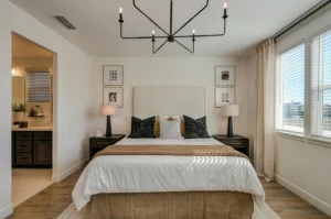 lit propre dans une chambre propre