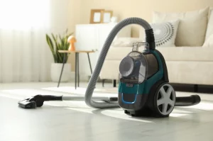 aspirateur dans un salon