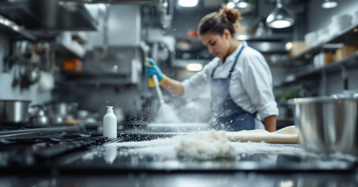 Produits de nettoyage plancha inox en cuisine professionnelle — ce qui marche et ce qui abîme