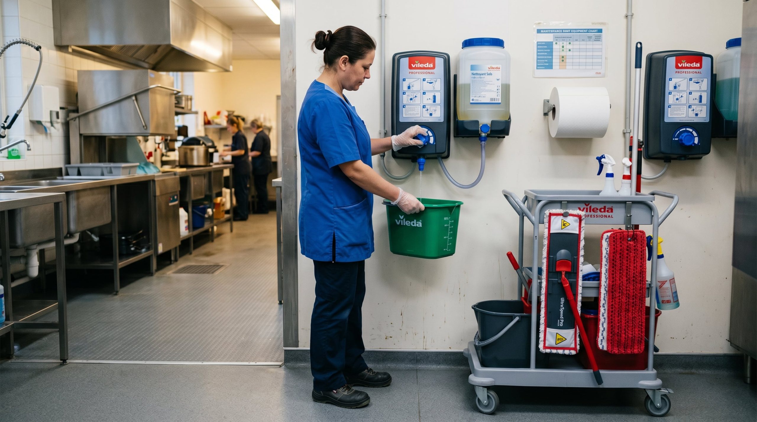 Optimisation du balai frange Vileda : dosage, entretien et gestion des recharges en collectivité